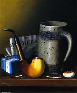 Still Life with Pipe and New York Herald