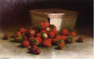 草莓 和 直立 框