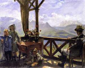 Terrace in Klobenstein, Tyrol