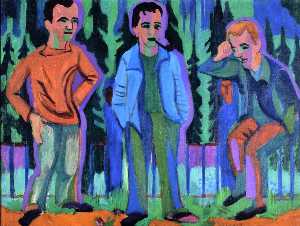 Three Artists: Hermnn Scherer, Kirchner, Paul Camenisch