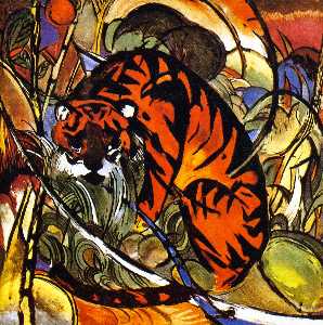 Тигр в  джунгли