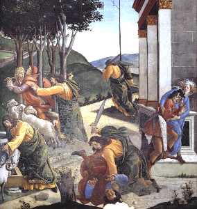 The Trials and Calling of Moses (detail 7) (Cappella Sistina, Vatican)