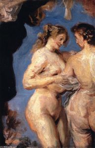 Two Figures from 'The Three Graces' (after Rubens)