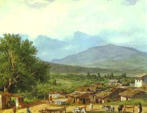 Dorf San Rocco in der Nähe der Stadt Korfu