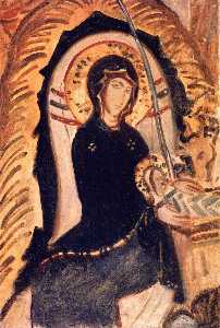 a virgem e o menino ( também conhecido como a virgem e cabeça de cristo , Ravenna )