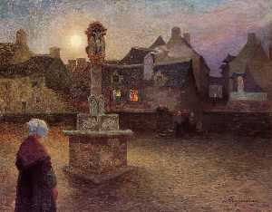 The Wayside Cross at Rochefort-en-Terre (also known as Evening Service)