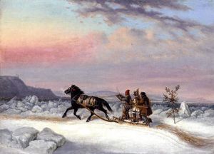 L inverno Crossing da Levis a Quebec