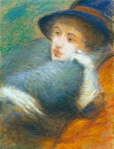 Woman with Boa