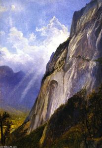 Valle de Yosemite de un acantilado