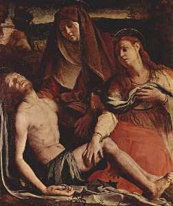 le mort jésus christ avec l Vierge et St . marie madeleine