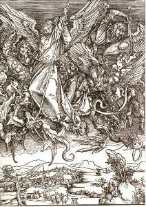 St . Michael et le Dragon , depuis un Latine édition