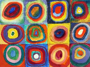 Color Study of Squares and Circles