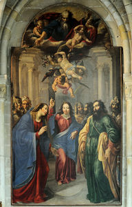 Gesù Au Tempiale , peinture de georges lallemant It la cattedrale di notre dame de senlis .
