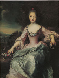 Portrait Of Marie Anne De Bourbon Conde