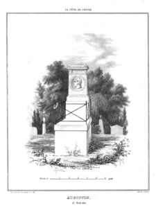 Monumento Funeraire De Jean-Baptiste-Jacques Augustin Au Cimetiere du Pere-Lachaise