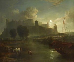 View Of Windsor Castle By Moonlight