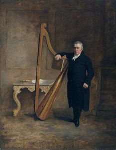 Griffith Owen, harpiste à la famille Corbet de Ynysymaengwyn