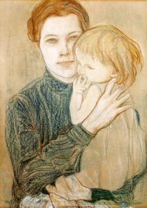 Portrait Of Salomea Hankiewiczowa And Her Daughter