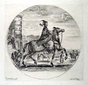Polish Horseman Holding A Mace