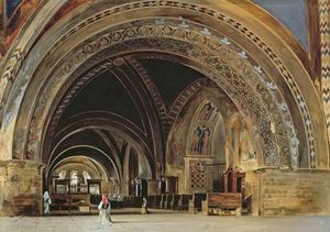 el interior de inferior basílica