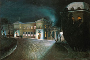 周りに 真夜中 に ザー ブダペスト 東 駅 - Tivadar Kosztka Csontváry