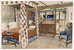 A Bedroom For A Country House In The Arts And Crafts