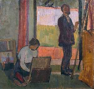 フレデリック そして、ジェシーetchells 絵画