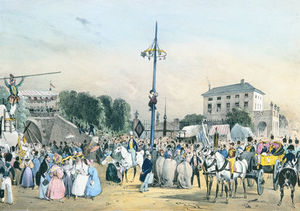 The Greasy Pole At Meudon Belle Vue