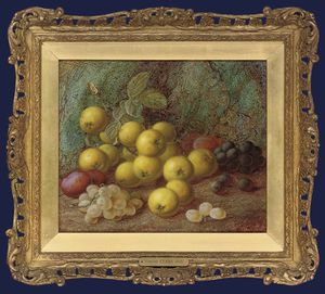 Greengages, Plums And Grapes