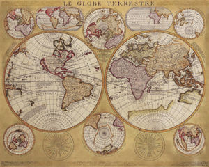 Carte Antique, Globe Terrestre