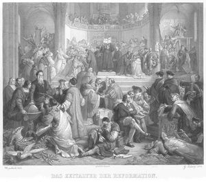 Die Reformation Gustav Eilers Nach Wilhelm Von Kaulbach