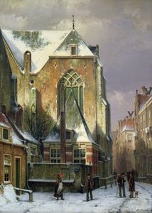 Winter Scene In Amsterdam -