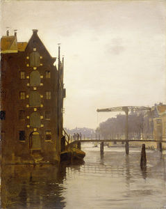 アムステルダム運河Uilenburgで倉庫