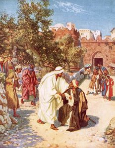Jesus Healing A Leper
