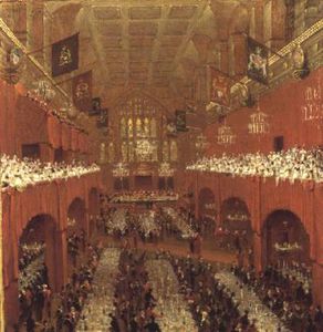 Le alliées Souverains banquet au Guildhall