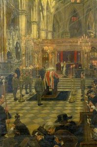 The Funeral Service Of Edith Cavell At Westminster Abbey