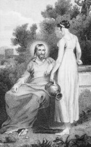 cristo e il donna di `samaria`