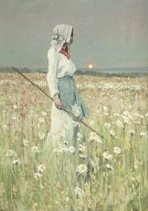 Landscape – Girl in a Meadow