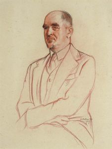 Portrait Of Sir David Low, Half-length