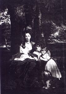 Portrait Of Lady Delme With Children After Joshua Reynolds