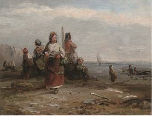 Pescatori lungo la riva