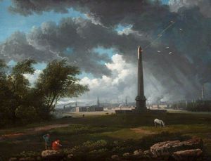 The Nelson Monument Struck By Lightning -