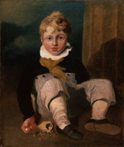Boy At Marbles (henry Cotman)