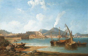 The Bay Of Naples With Vesuvius Beyond