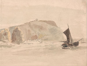 Schiffswrack vor der Nadeln, Insel Wight