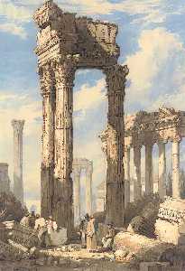 le temple de saturne et le temple de vespasien , le forum , Rome