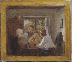 Study For 'a Letter From The Colonies'