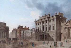 une vue de d le vieux banque de Angleterre , Londres