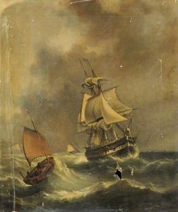 HMS Shannon Mentira Off Dover