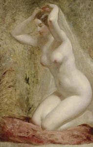 Nude Woman Kneeling -